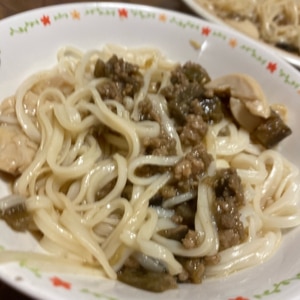 肉そぼろそうめん♪野菜のみじん切り